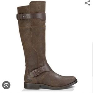 UGG Dayle Tall Leather Riding Boots